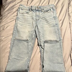 American Eagle Outfitters Light Wash Straight Leg Jeans